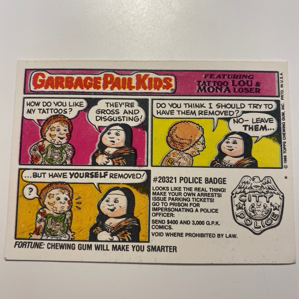 Garbage Pail Kid Sticker - Picture 2 of 2